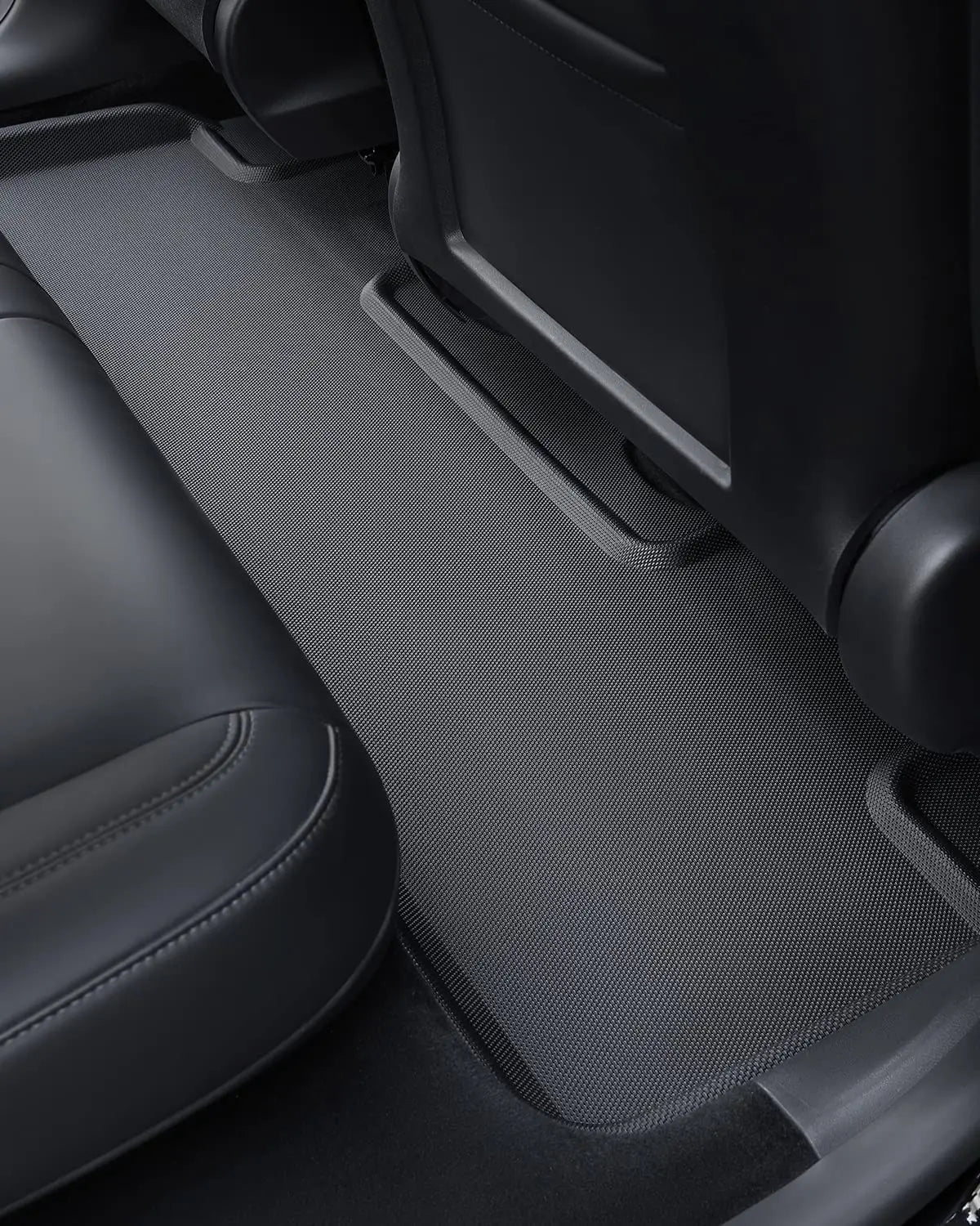 tapis sol voiture tesla noir texture micro perforée moderne