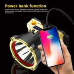 lampe frontale rechargeable or noir lisse moderne ceinture ajustable cordon usb type