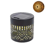 projecteur solaire extérieur mural décoration jardin éclairage nuit patio clôture allée mandala papillon motifs