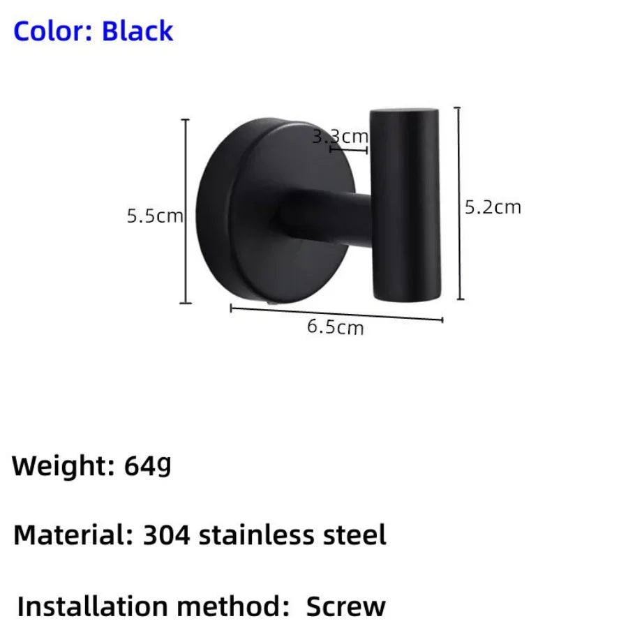 porte serviettes mural acier inoxydable moderne noir doré argenté lisse brillant minimaliste