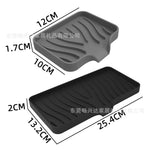 support savon silicone rayures ondulées moderne adhésif sans perçage vert gris rose blanc noir
