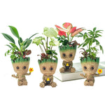 vase decoratif groot personnages marvel pot plante texturé oiseau miniature