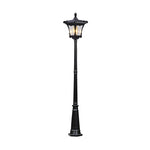 lampe rue extérieure rétro vintage éclairage public ip65 led noir or aluminium