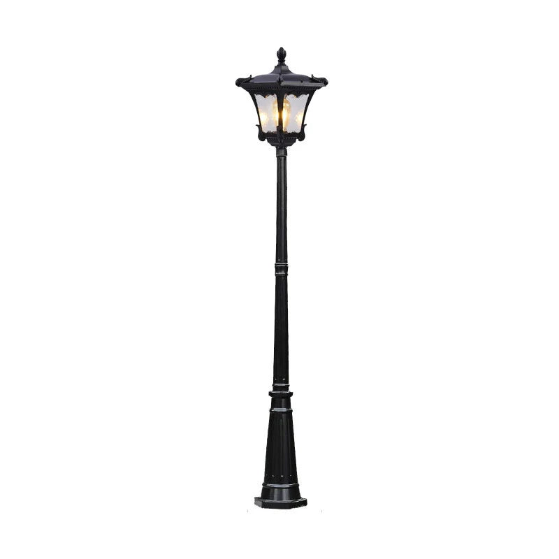 lampe rue extérieure rétro vintage éclairage public ip65 led noir or aluminium