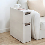 rangements salle bain meuble storage vertical cinq étages tiroirs amovible moderne lignes verticales opaque