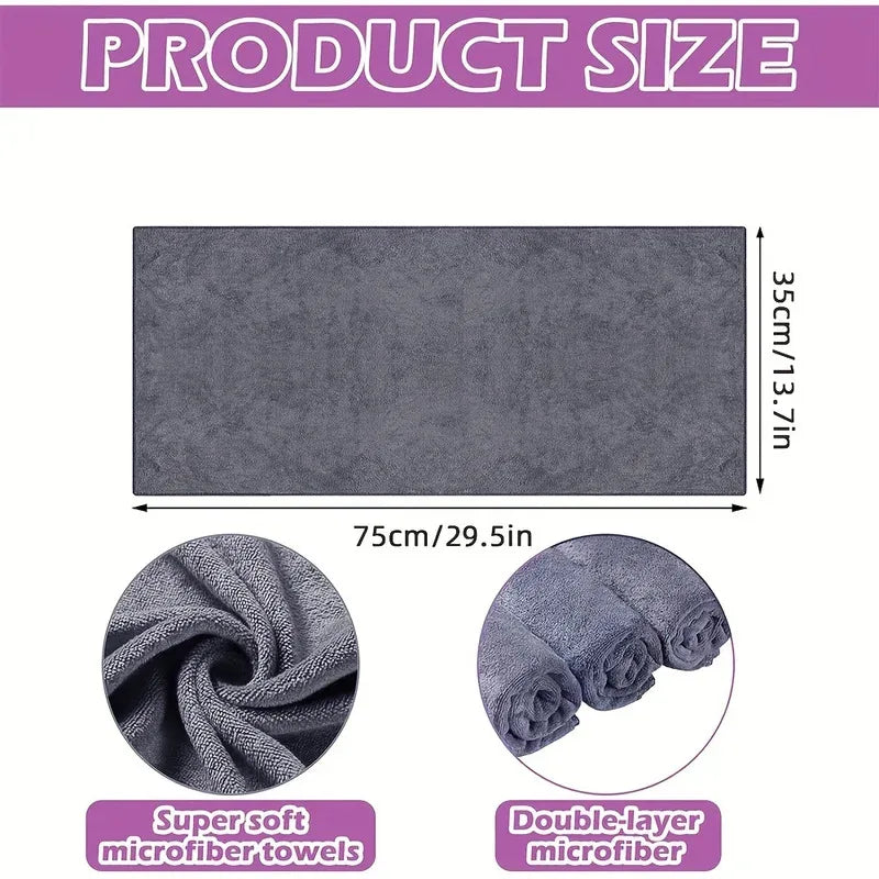 serviettes microfibres violet gris velours absorption rapide serviettes salon coton polyester moderne halloween