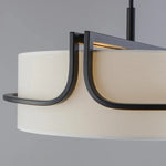suspension lumineuse moderne fer blanc noir wabi sabi 6000k 4000k 3000k 55cm 65cm