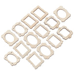 Cadres photo miniatures en bambou pour broderie