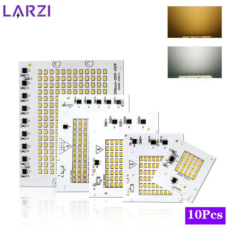 cartes led 10w 20w 30w 50w 100w blanc froide chaude jardin extérieur projecteur diy