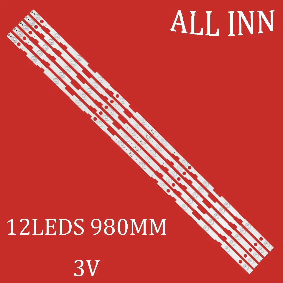 ruban led blanc moderne 3v 12 leds 980mm connecteurs symboles polarité