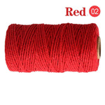 fil coton multicolore texturé naturel 100m 2mm enduit crafts sacs vêtements textiles maison