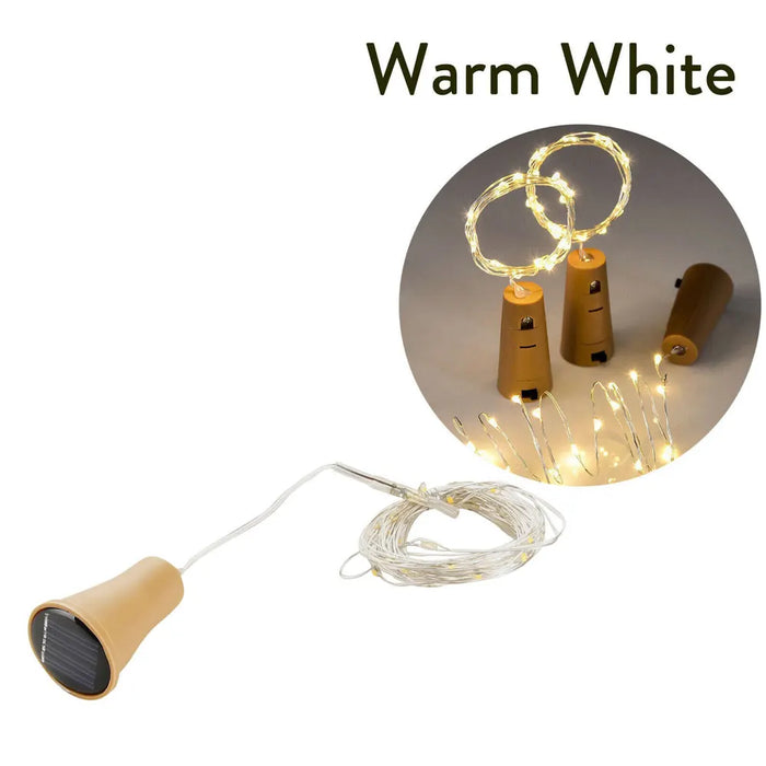décoration noël led ampoules forme bouchons liège moderne beige noir minimaliste