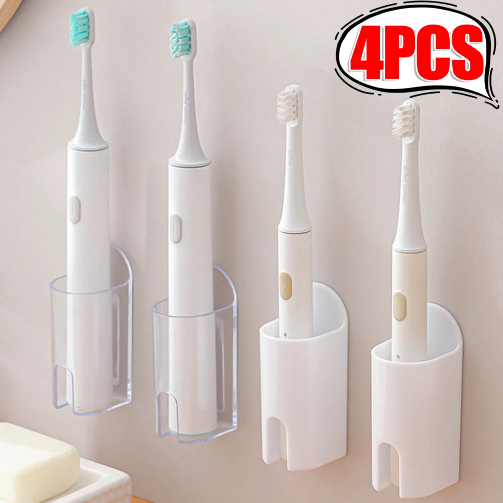 porte brosse dents adhésive transparente moderne support salle bains blanc simple minimaliste