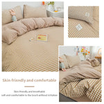 Ensemble literie avec housse de couette et taies d'oreiller assorties