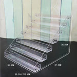 présentoirs cosmétiques transparents étagères réutilisables moderne supports vis fixés minimalistes
