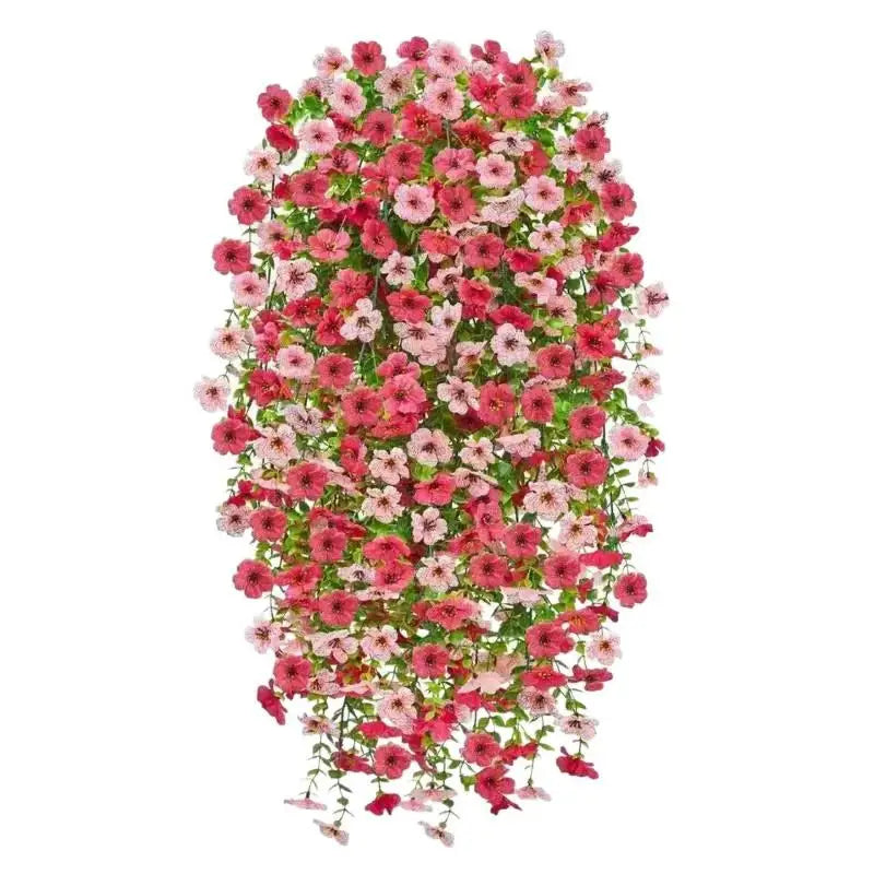 guirlande fleurs artificielles rouge blanche jaune rose violet bleu moderne intérieur décoration maison festive