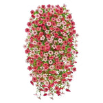 guirlande fleurs artificielles rouge blanche jaune rose violet bleu moderne intérieur décoration maison festive