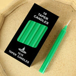 bougies parfumées boîte 10 pièces rouge blanc jaune rose orange bleu vert marron noir