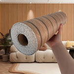panneau décoratif moderne adhésif marron gris rayures horizontales résistant humidité cuisine chambre enfants étude