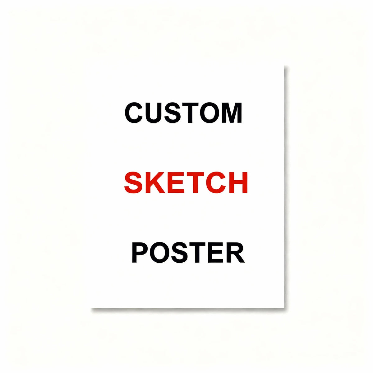 posters dessins personnalisés noir blanc minimaliste cadre bois support mural 20x30cm 30x40cm