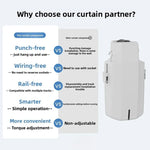 rideau robotique intelligent blanc moderne télécommande clips rideau câble données automatique