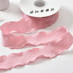 rubans organza rayés texturés couleur unie rose bleu orange beige floral 100 polyester