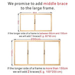 Cadre mural grand format dans un decor interieur moderne