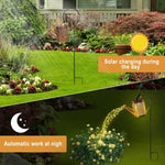 Détail des lumières LED de l'arrosoir solaire