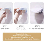 tapis bain anti dérapant support pieds salle bain sécurité texturé ventouse blanc rose jaune