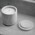 tasse silicone couvercle moderne récipient stockage tourbillon grise blanche opaque minimaliste