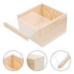 Boîte à bijoux en bois dans différentes couleurs disponibles