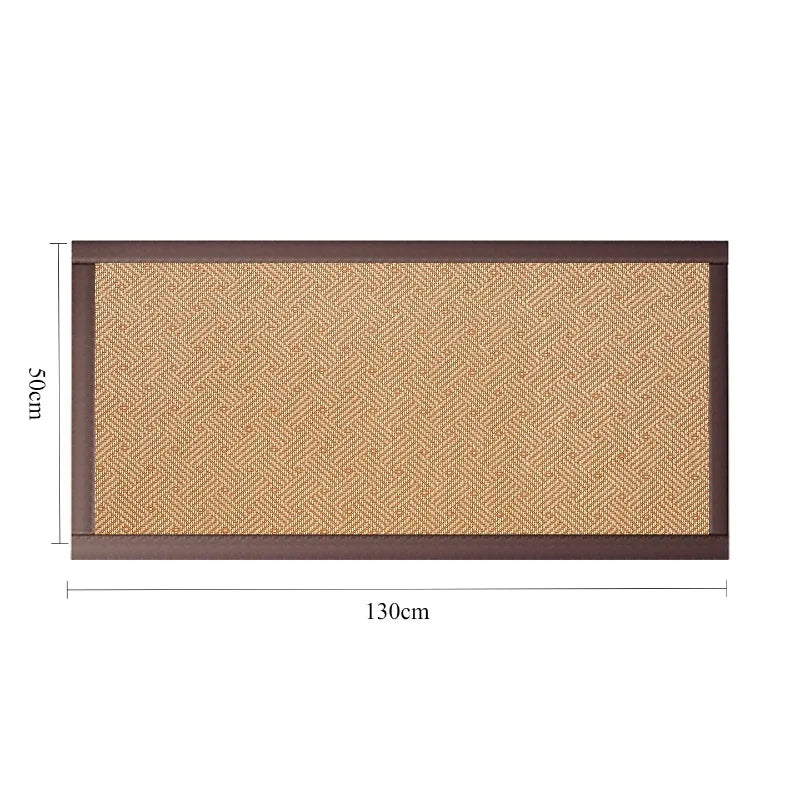 tapis sol moderne tissé géométrique beige marron foncé 50cm 130cm 56cm 100cm 60cm 120cm