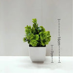 fleurs artificielles plante verte pot carré décoration intérieure extérieure moderne