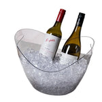 seau glace transparent 8l moderne élégant bouteilles vin bière glaçons fruitsextérieur champenois