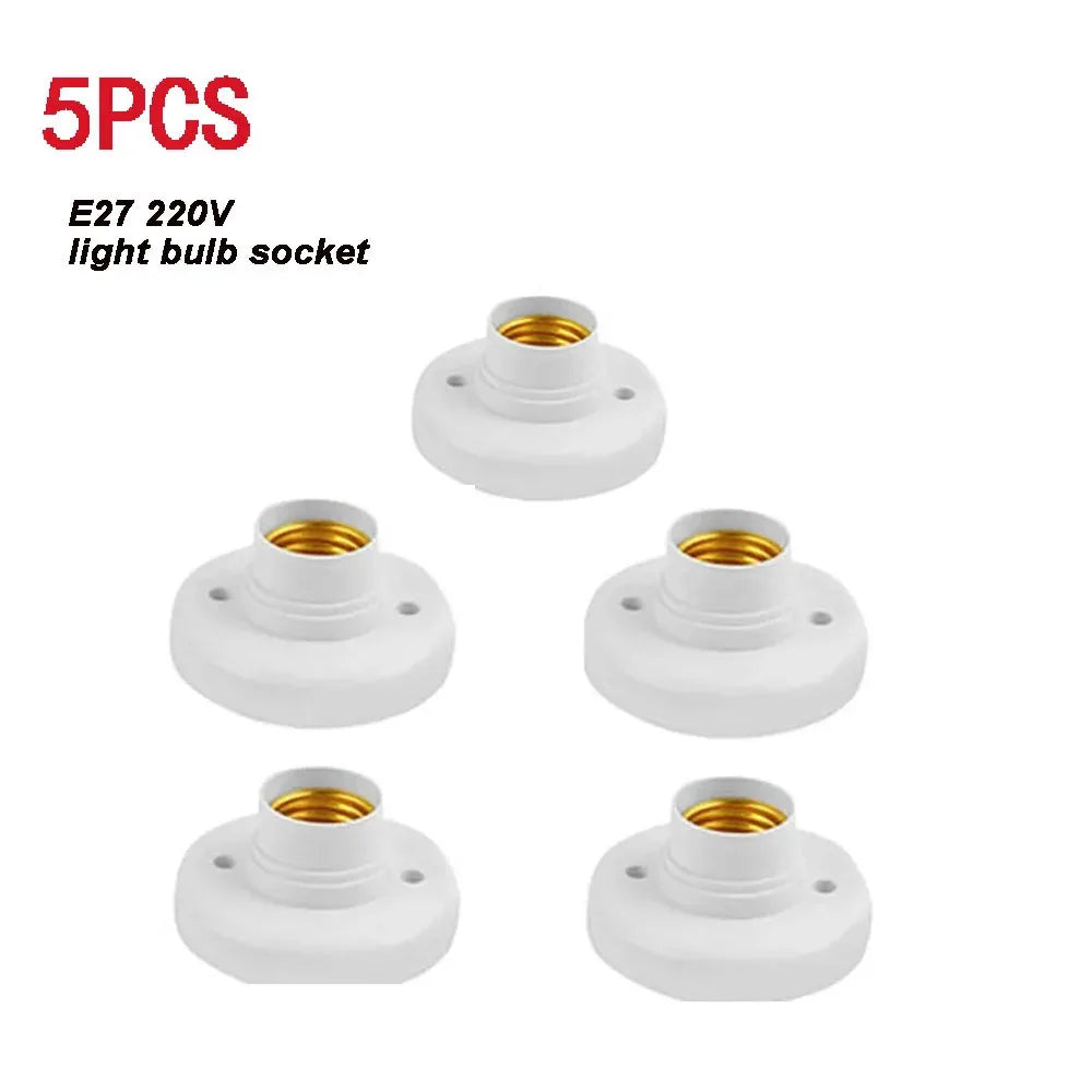 socquettes vis e27 ampoules blanc modernes base lampes doubles fixations plafonnier lumière or supports
