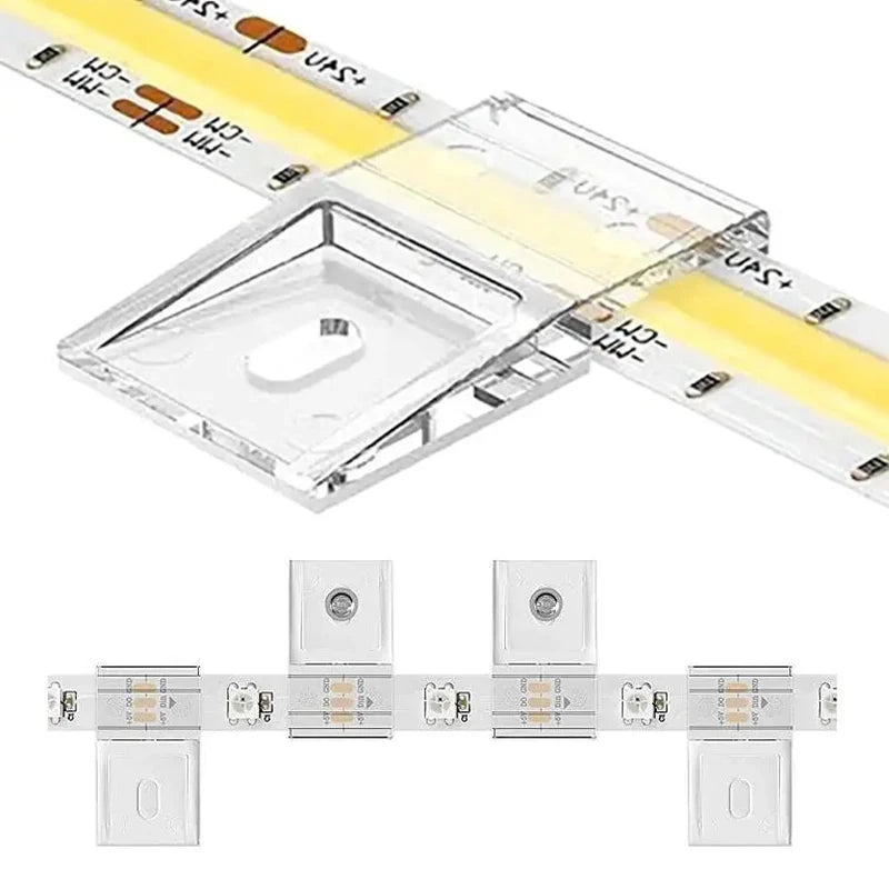 supports adhésifs transparents modernes rubans led 28mm 16mm 10mm 20pcs