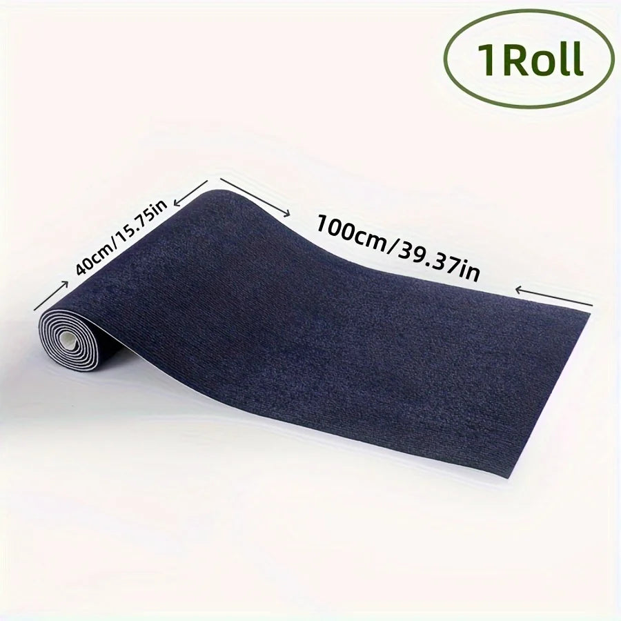 tapis adhésif rouge noir rayé antidérapant polyester intérieur porte salle bain