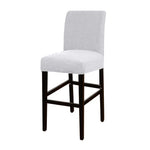 housse chaise haute moderne rayures horizontales gris opacité 28cm 45cm