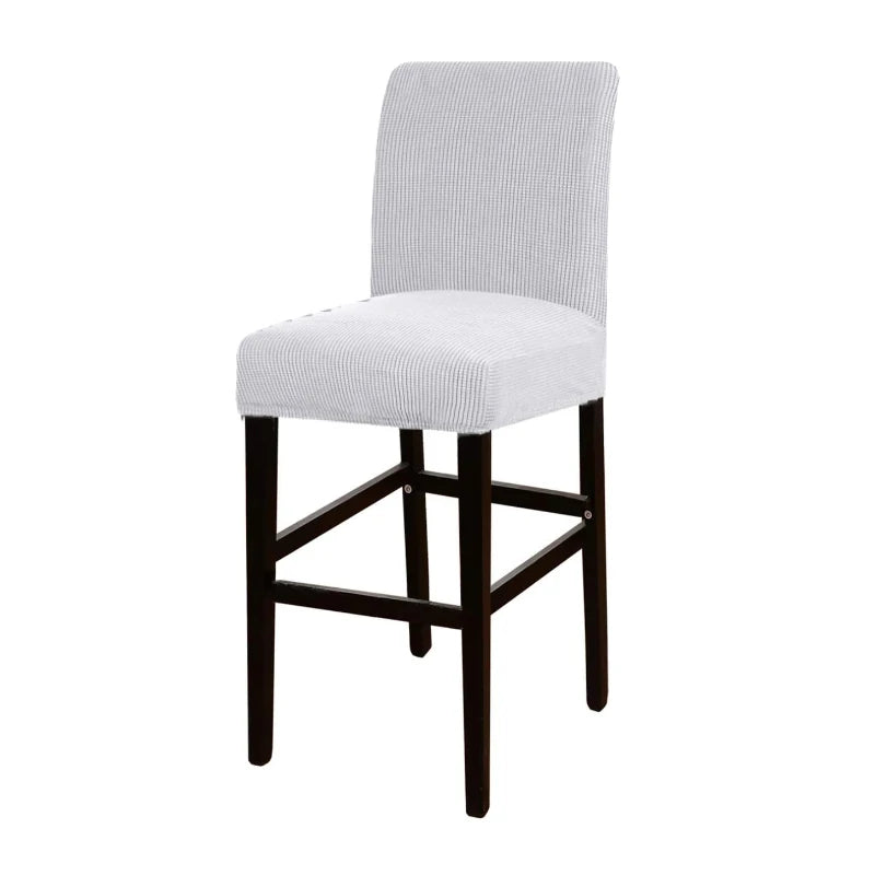 housse chaise haute moderne rayures horizontales gris opacité 28cm 45cm