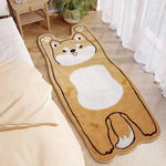 Un tapis de sol décoratif représentant un chien mignon au design cartoon, parfait pour une chambre d'enfant ou un espace de jeu.