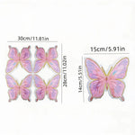 serviettes jetables papier forme papillon mariage anniversaire fête rose violet blanc doré