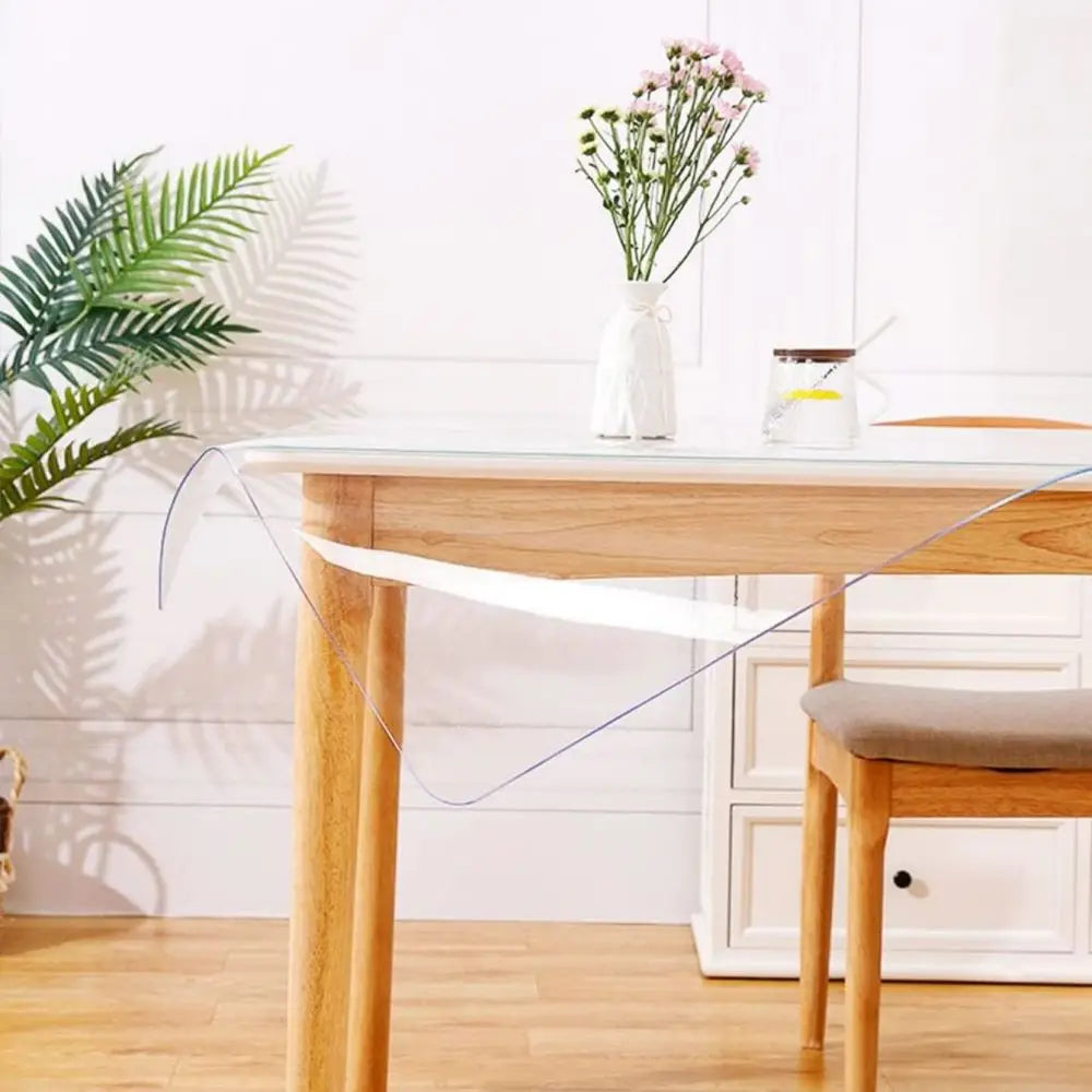 nappe protectrice table transparente pvc imperméable résistant chaleur grande taille