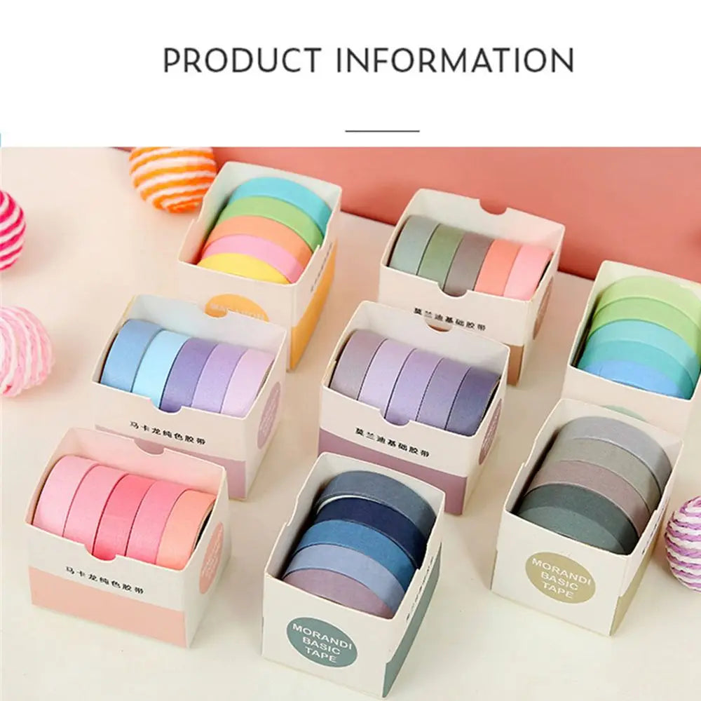 ruban adhésif décoratif washi tape masking tape 12 moderne minimaliste bleu vert rose gris