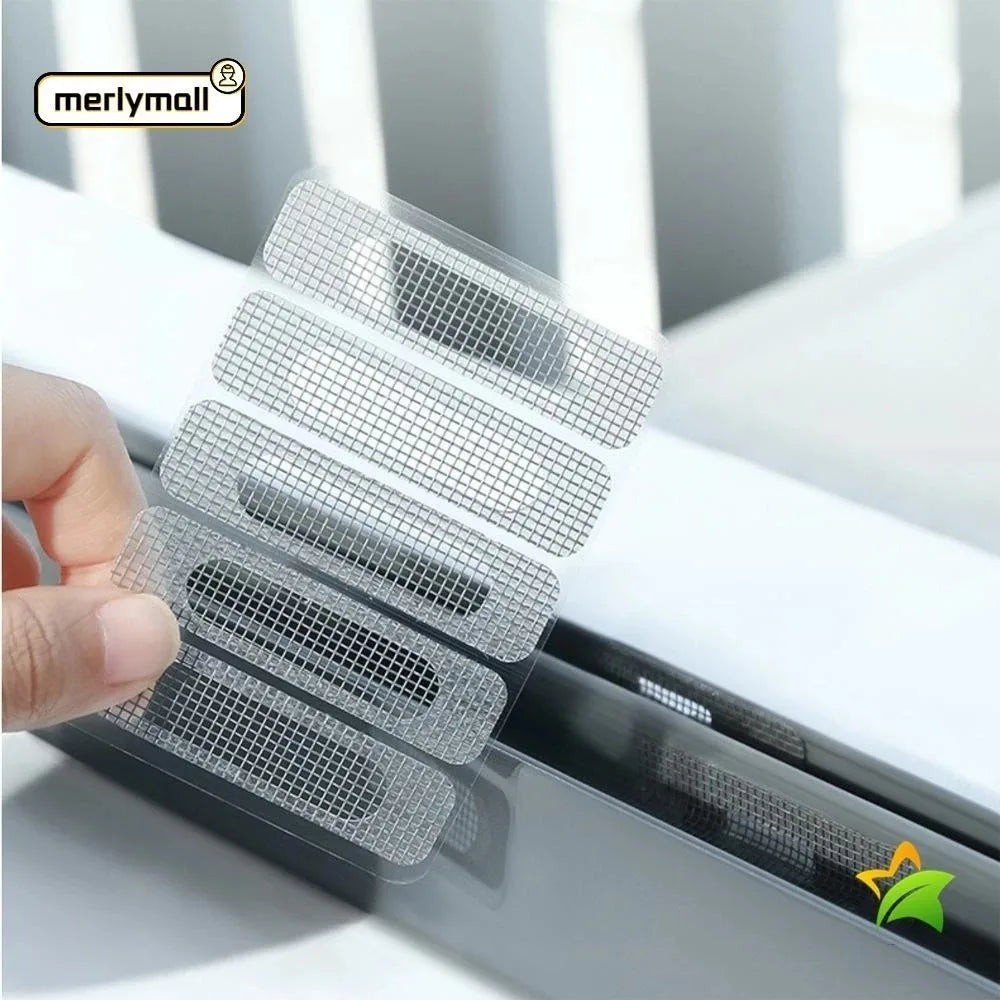filet anti moustiques adhésif réparation trous fenêtre gris maille fine pratique