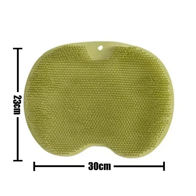 brosse douche exfoliante silicone bleu rose gris moderne respectueux environnement suction cup