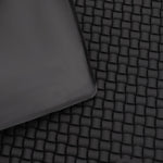 tapis coiffeur antidérapant noir or outils rangement surface texturée professionnel utilitaire