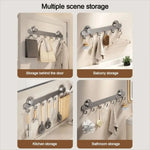 porte serviettes mural ventouse crochets gris moderne salle bain
