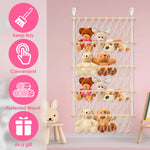sac rangement jouets blanc fileté moderne clips suspendu chambre playrooméconomise espace