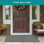 tapis porte gris moderne maille régulière antidérapant facile nettoyer 90x120cm pvc