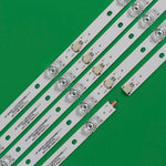 bande lumineuse led blanc rondelles transparentes points noirs moderne fixations led
